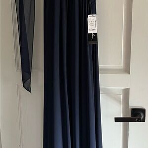 Elegant Navy Maxi Dress